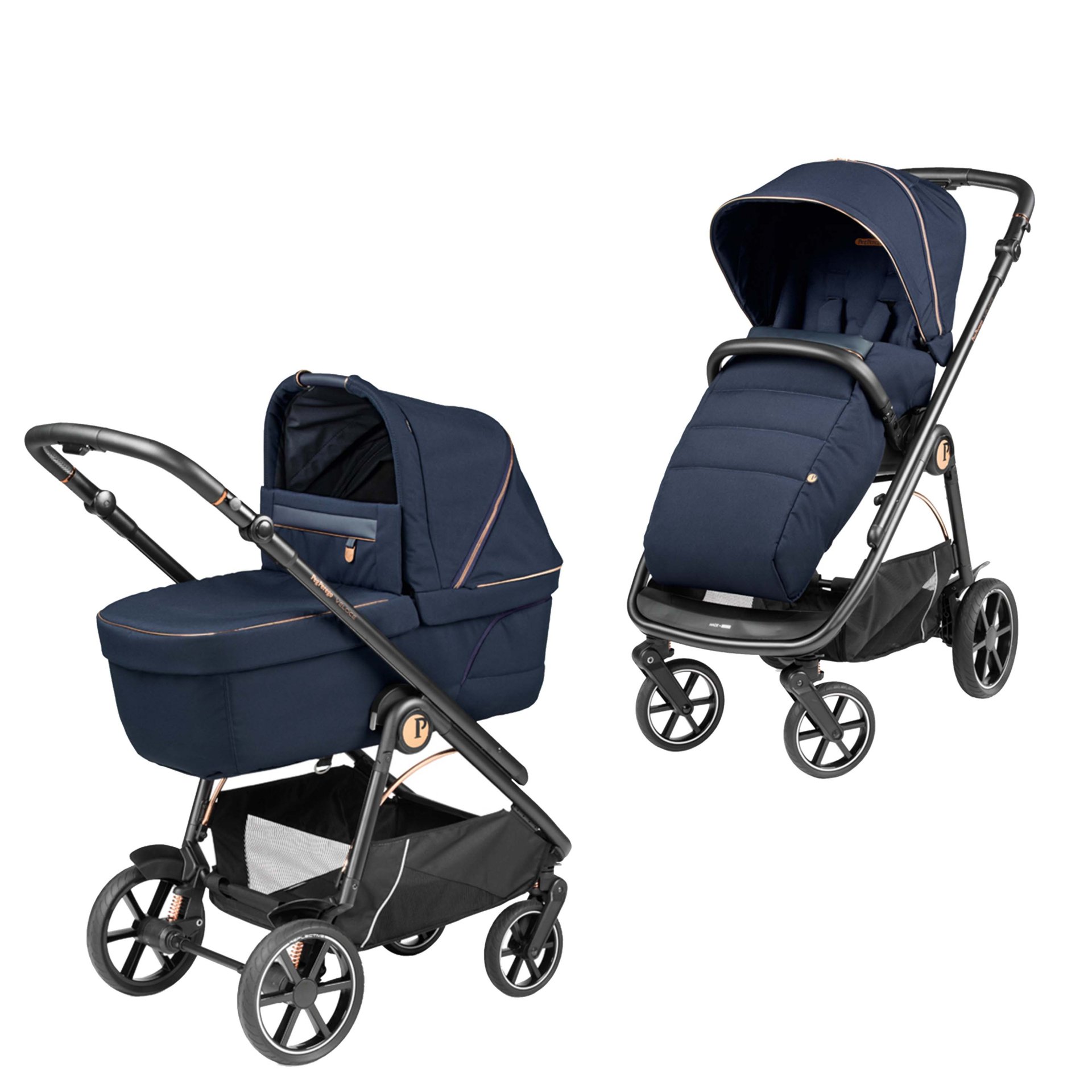 Carucior 2 in 1 Peg Perego Veloce Blue Shine